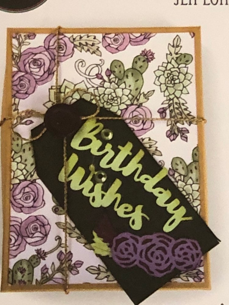 Sizzix, Thinlits, Birthday Wishes, Set of 5 Dies By Jen Long 661868 For Card Making