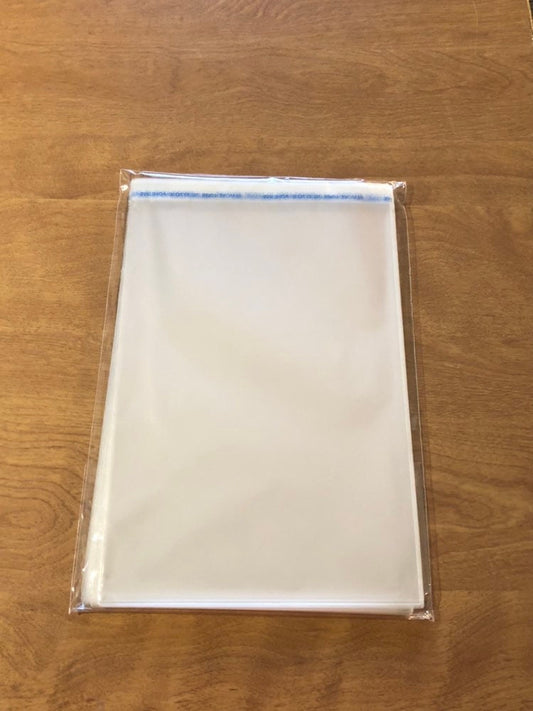 7" x 10" or 18 cm x 25 cm Crystal Clear Resealable Polypropylene Bags 100 in a Package