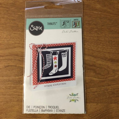 Christmas Stockings Sizzix Thinlits Die By Debi Potter 660725