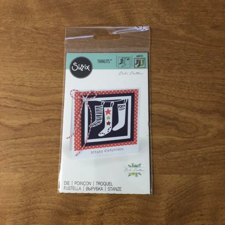 Christmas Stockings Sizzix Thinlits Die By Debi Potter 660725