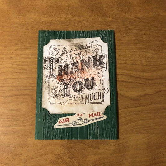 I just wanted to say thank you very much card Handmade Thank You Card Choice of One or All Three Cards