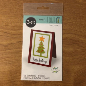 Christmas Tree, Sizzix Thinlits Die, By Debi Potter 660727 For Making Christmas Cards