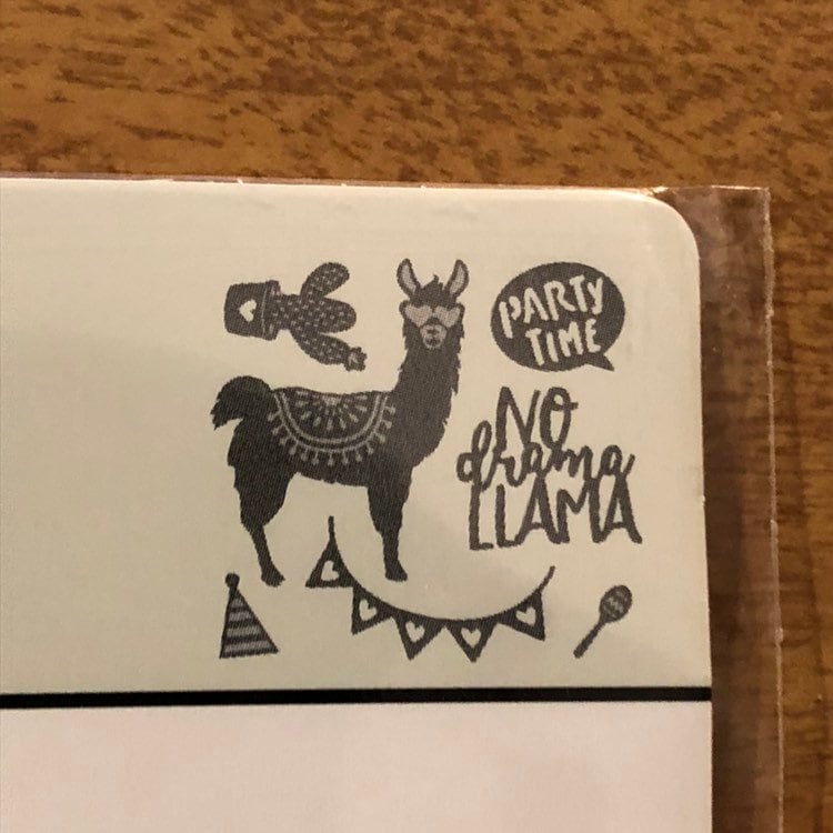 Llama, No Drama, Llama Party Time, Recollections, 7 Pieces Dies, Cut and Emboss Set 542699 For Card Making Birthday Cards