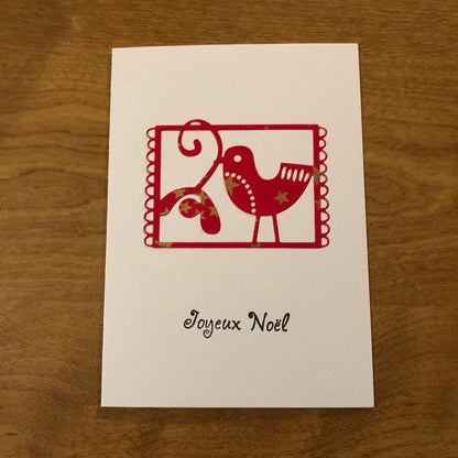 Joyeux Noël, Carte De Noël, Français Fait Main, Bonnes Fêtes, Colombe, Handmade French Christmas Cards, Merry Christmas, Dove Christmas Card