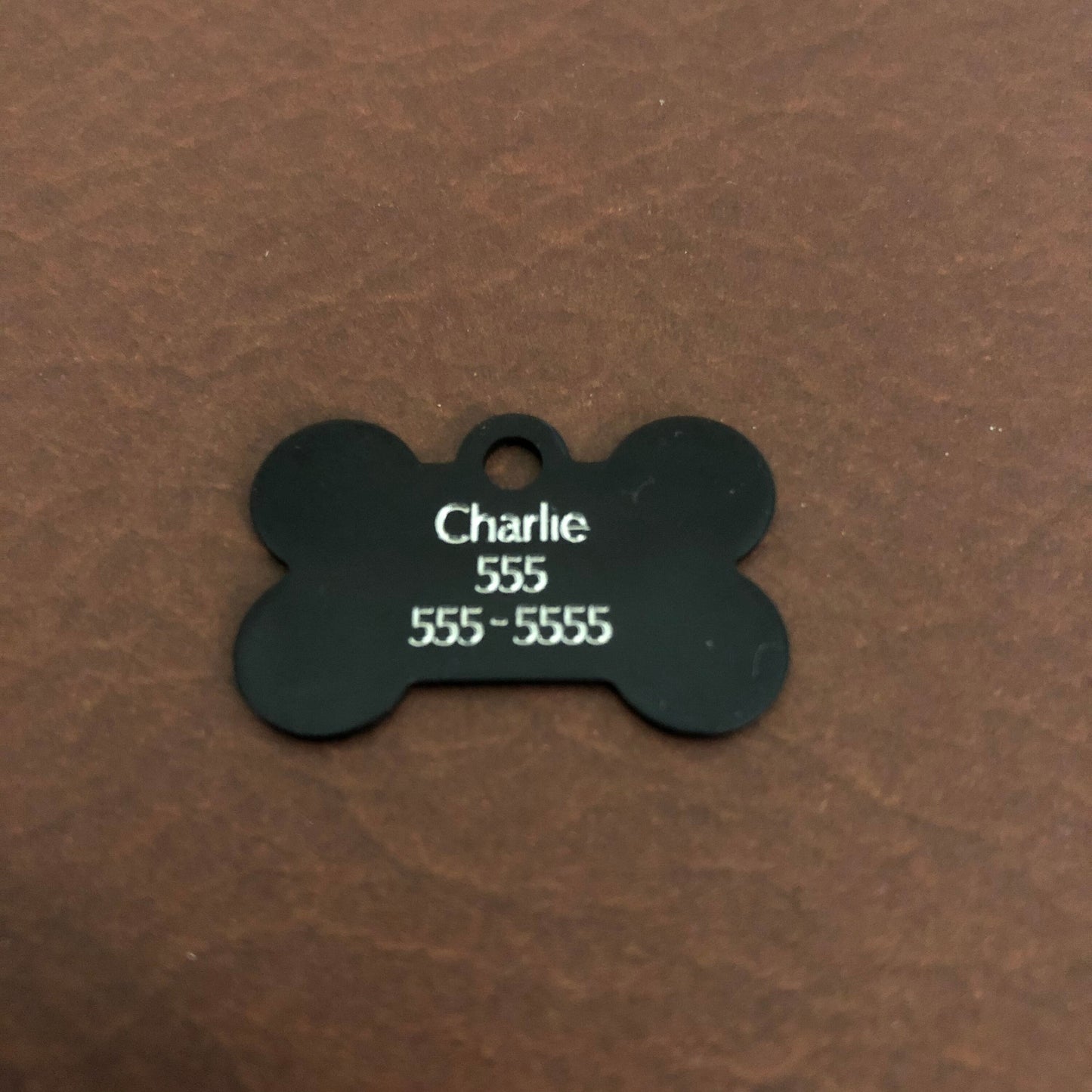 I'm Blind, Small Bone Personalized Aluminum Tag, Diamond Engraved, Dog Tag, Pet Tag, Puppy ID Tags, For Dog Collars, For Puppy Collars, IBSB