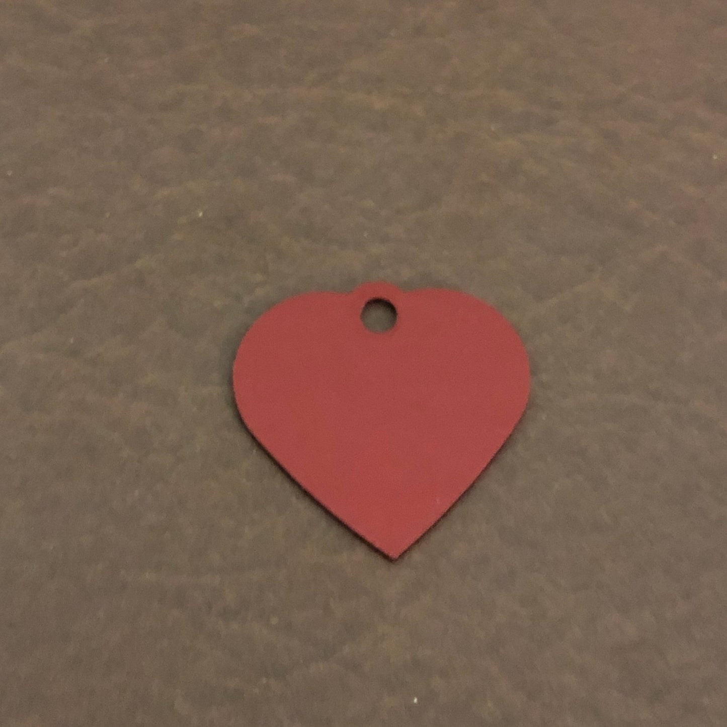 Spoiled, Small Red Heart Aluminum Tag, Personalized Diamond Engraved, Pet Tag, Cat Tag, Dog Tag, Tag For Bags, Backpacks, For Collars. SSRH