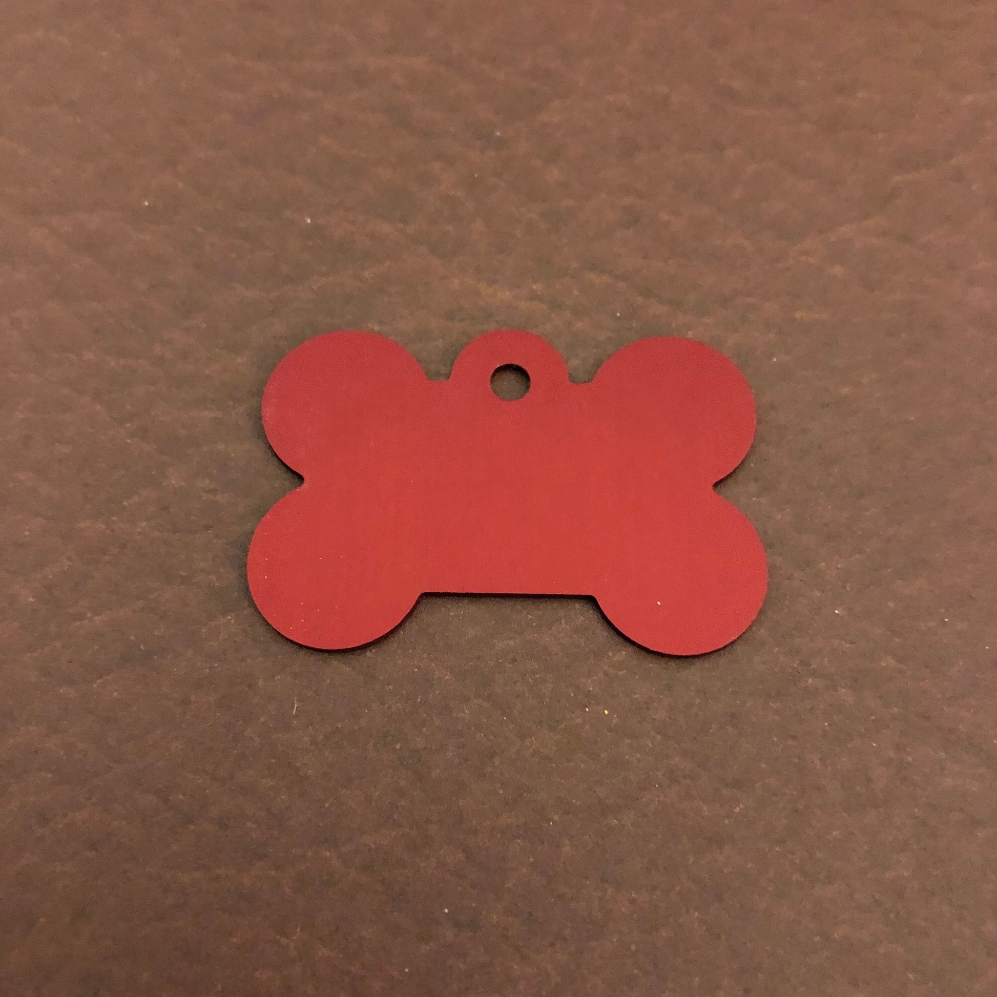 Spoiled Large Red Bone Personalized Aluminum Tag Diamond Engraved Dog Tag Puppy Tag