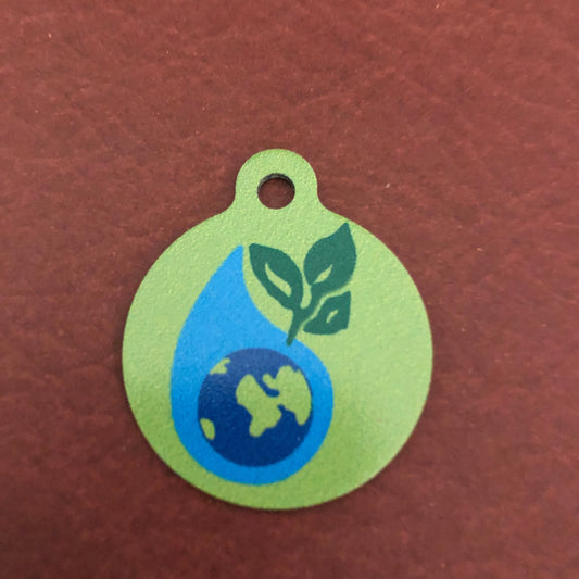 Earth Day, Personalized Aluminum Tag, Diamond Engraved, Keychain, Key Chains