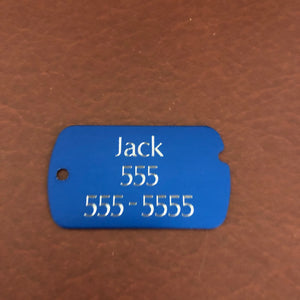 ID Tag, Personalized Aluminum Tag, Diamond Engraved, Perfect For Carry-on, Backpacks, Equipment Bags, Key Chains Suitcases