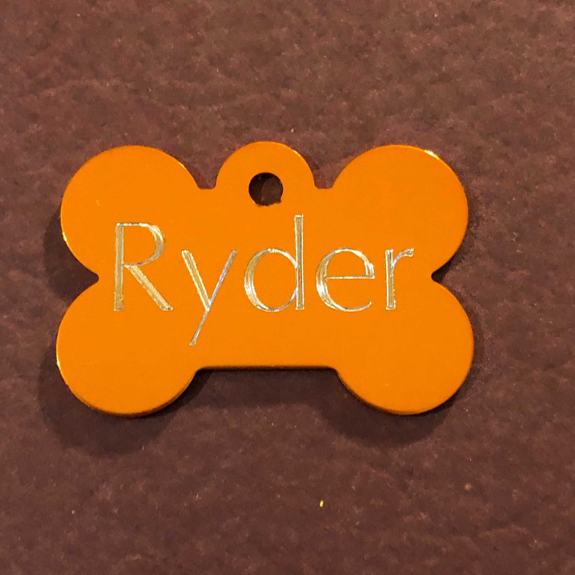 Large Bone, Aluminum Tag, Personalized Diamond Engraved, Dog Tag, Cat Tag, ID Tags For Collars, For Dog Collars, Christmas Present for Dogs