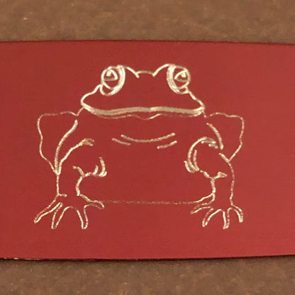 Frog, Aluminum Personalized Luggage Tag, Diamond Engraved, Perfect For Carry-on, Backpacks And Suitcases, CAatAPLT