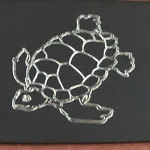 Load image into Gallery viewer, Turtle, Tourtoise, Aluminum Personalized Luggage Tag, Diamond Engraved, Perfect for Carry-on, Backpacks and Suitcases, CA9APLT