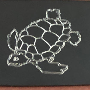 Turtle, Tourtoise, Aluminum Personalized Luggage Tag, Diamond Engraved, Perfect for Carry-on, Backpacks and Suitcases, CA9APLT