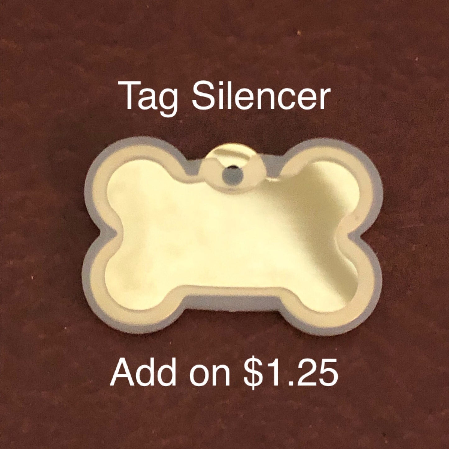 Paw Tag, Large Red Bone Gold Plated Brass Tag, Pawsh Tag, Diamond Engraved Personalized Dog Tag, Puppy Tag, For Dog Collars, Lost Dog PTLRBG