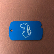 Load image into Gallery viewer, Dog, Personalized Aluminum Dog Tag, ID Tag Diamond Engraved, For Backpacks, Equipment Bags, Key Chains, Keychains, Suitcases, CAKAMI