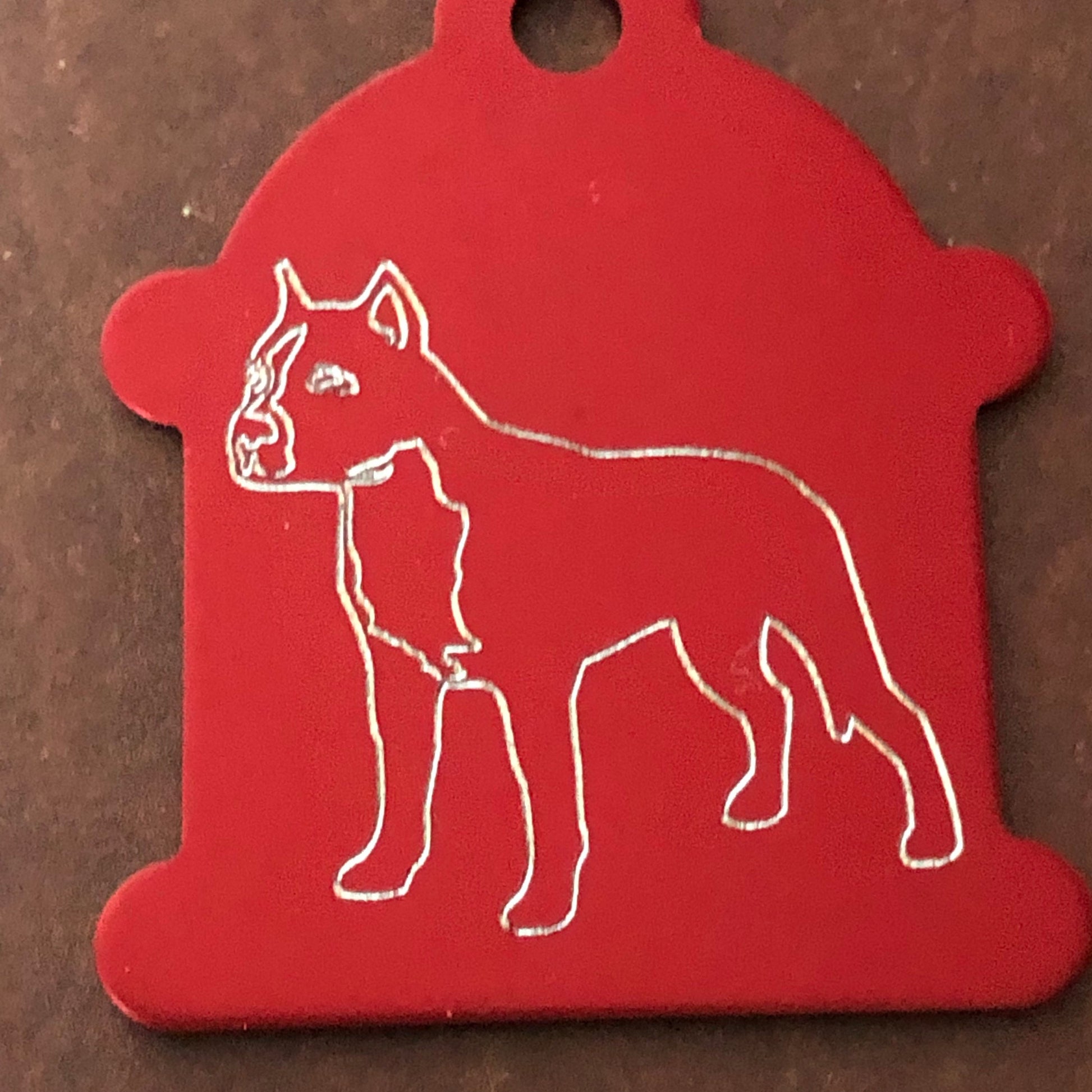 Dog, Large Fire Hydrant Aluminum Tag, Personalized Diamond Engraved, Puppy Tag, Dog Tag, Tag for Dog Collar Lost Dog ID, CAVPALHYT