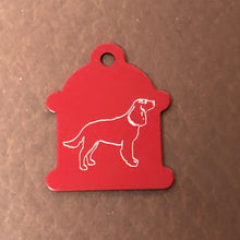 Load image into Gallery viewer, Dog, Large Fire Hydrant Aluminum Tag, Personalized Diamond Engraved, Puppy Tag, Dog Tag, Tag for Dog Collar Lost Dog ID, CALPALHYT