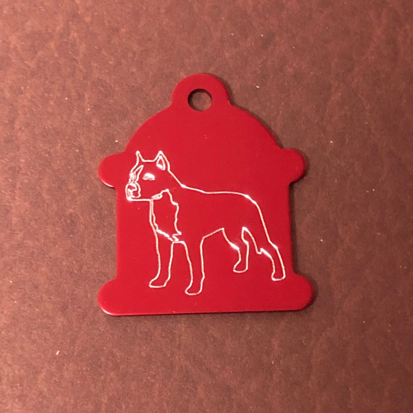 Dog, Large Fire Hydrant Aluminum Tag, Personalized Diamond Engraved, Puppy Tag, Dog Tag, Tag for Dog Collar Lost Dog ID, CAVPALHYT