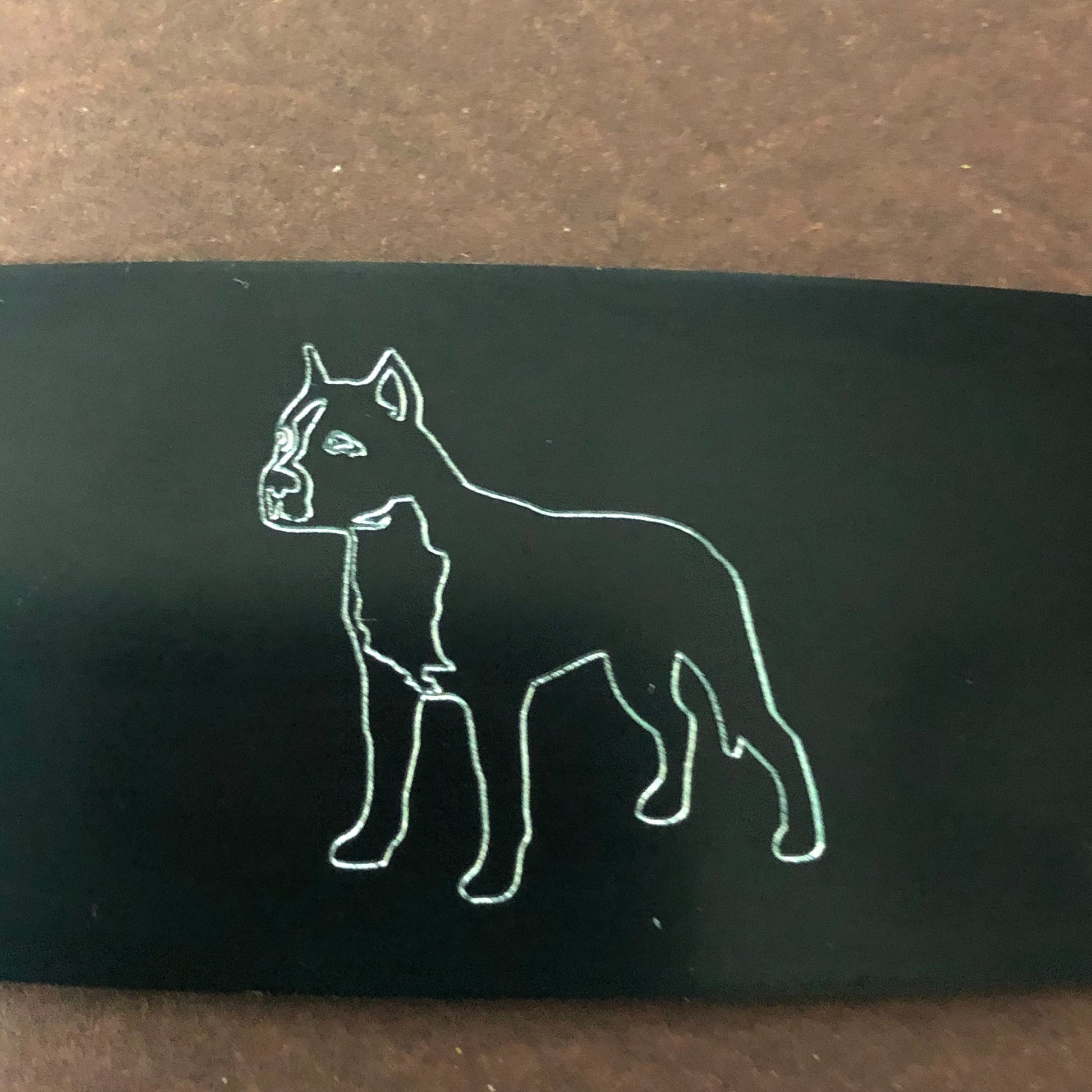 Dog, Aluminum Personalized Luggage Tag, Diamond Engraved, Perfect for Carry-on, Backpacks and Suitcases CAVAPLT