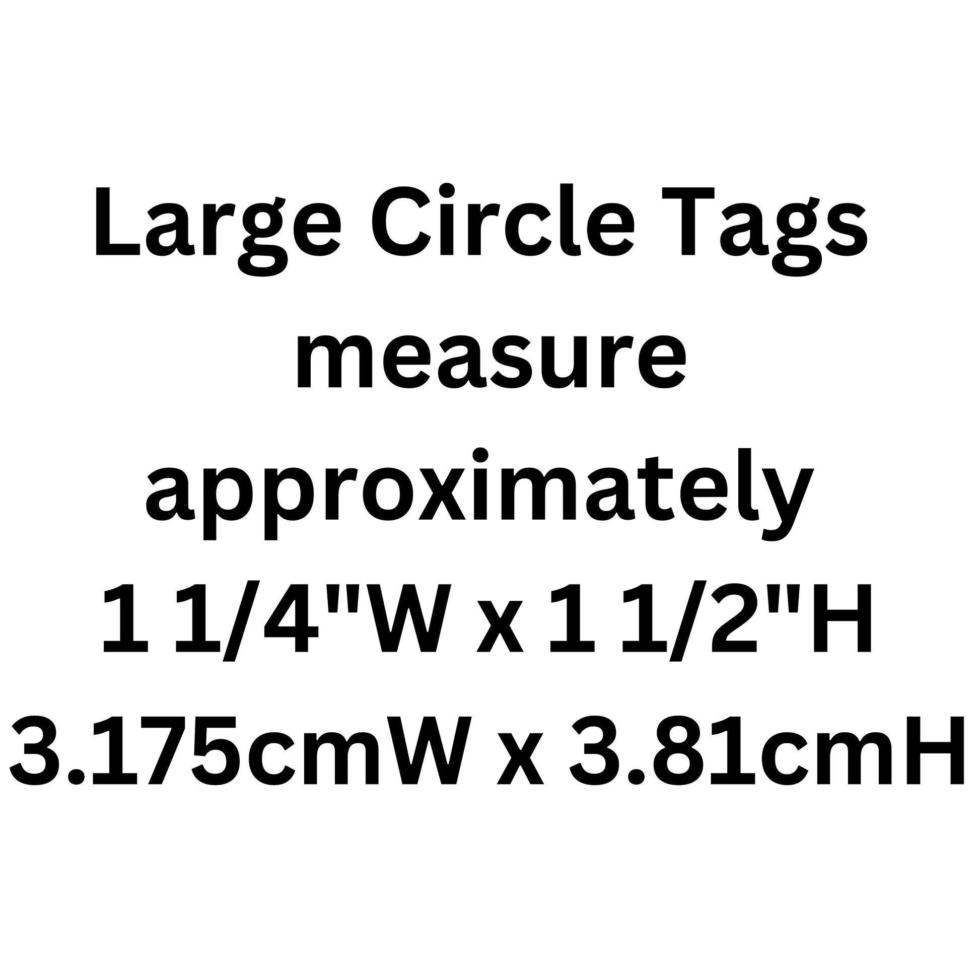 Poodle, Dog, Large Circle Aluminum Tag Personalized Diamond Engraved, Perfect for Bags, Backpacks, Key Chains, Suitcases, CAFAPLCT