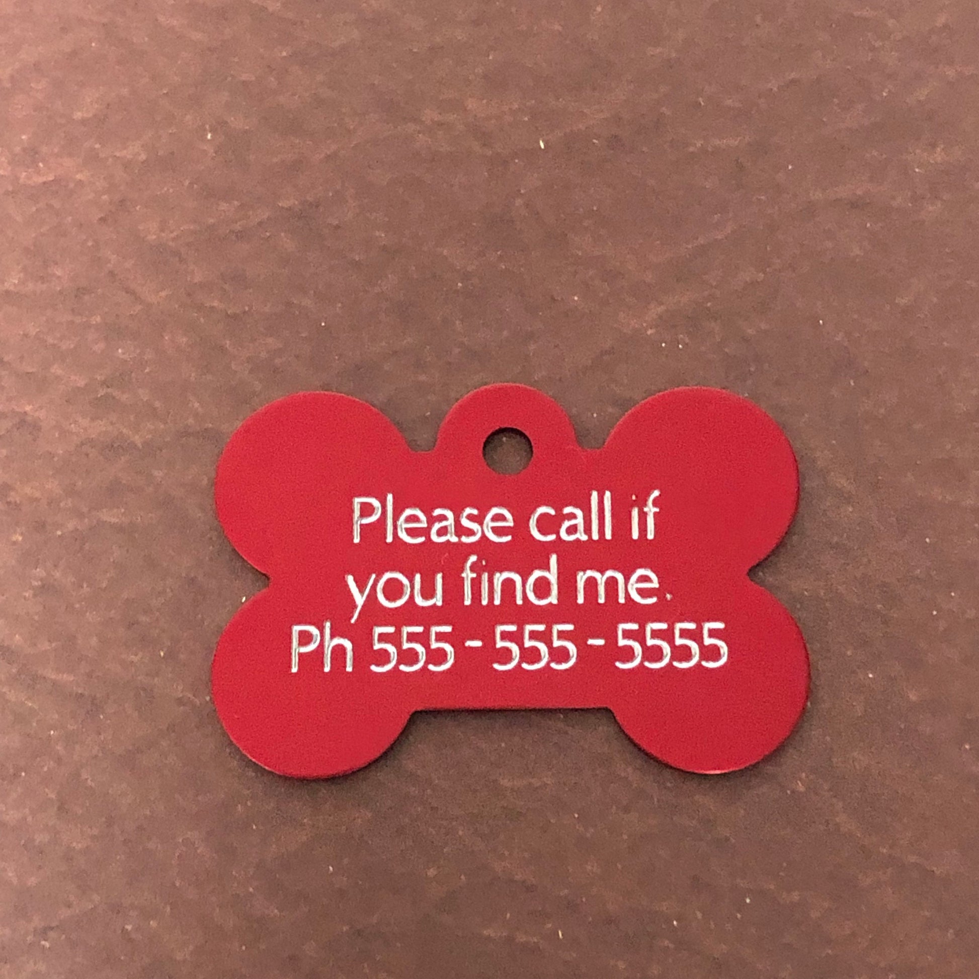 Please call if you find me. Ph 555-555-5555 Large Bone Personalized Aluminum Tag Diamond Engraved Dog Tag Cat Tag ID Tag Puppy Tag