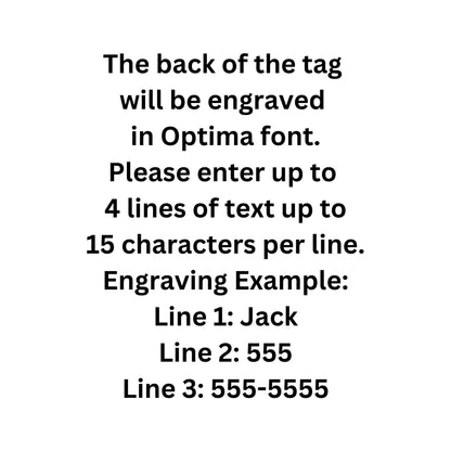 If I’m outside I’m lost, Large Stop Sign Aluminum Tag, Personalized Diamond Engraved, Cat, Kitten ID Dog Tags For Cat Collar, For Dog Collar