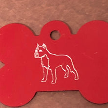 Load image into Gallery viewer, Dog, Large Bone Tag, Aluminum Personalized Diamond Engraved, Dog Tag, Pet Tag, ID Tags, For Dog Collar, Puppy Tag, CAVAPLBT