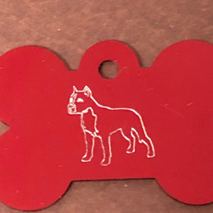 Dog, Large Bone Tag, Aluminum Personalized Diamond Engraved, Dog Tag, Pet Tag, ID Tags, For Dog Collar, Puppy Tag, CAVAPLBT