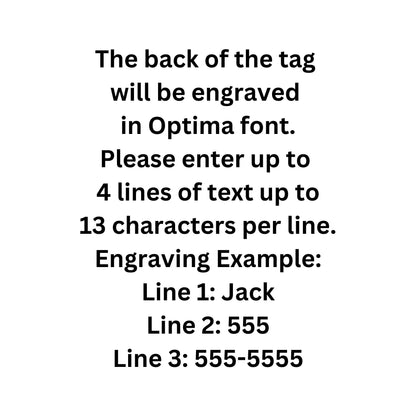 If I'm outside I'm lost, Large Fire Hydrant Aluminum Tag, Personalized Diamond Engraved, Puppy Tag, Dog Tag, Pet ID Tag for Dog Collar