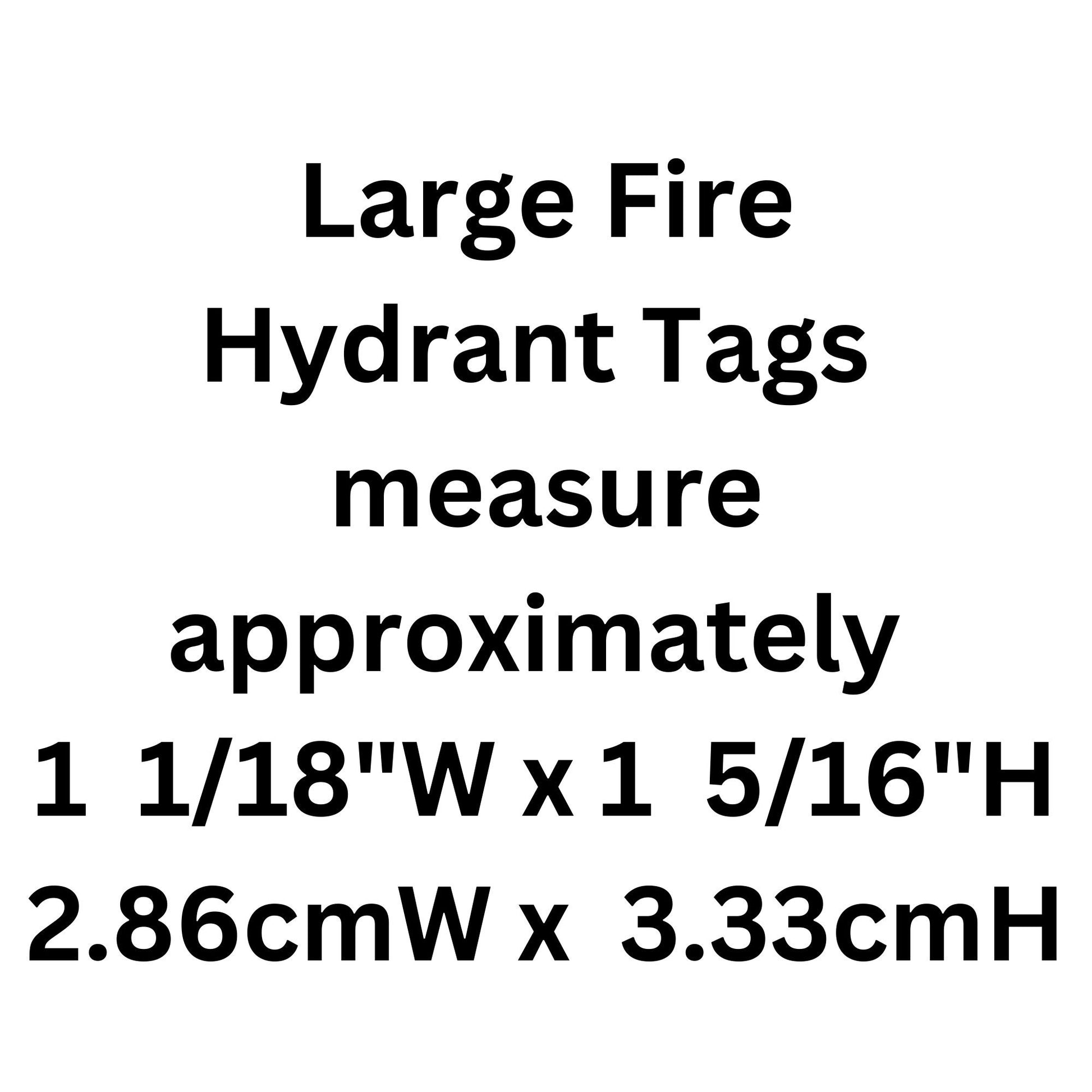 Large Fire Hydrant Aluminum Tag Personalized Diamond Engraved Available in Gold Or Red Puppy Tag Cat Tag Dog Tag ID Tags Pet Tags