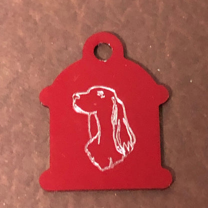 Dog, Small Fire Hydrant, Aluminum Tag, Personalized Diamond Engraved Available, Puppy, Cat Tag, Dog Tag, ID Tags, Pet Tags, CAKPASHYT