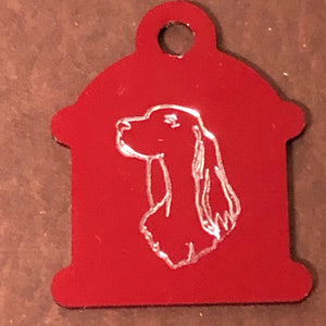 Dog, Small Fire Hydrant, Aluminum Tag, Personalized Diamond Engraved Available, Puppy, Cat Tag, Dog Tag, ID Tags, Pet Tags, CAKPASHYT