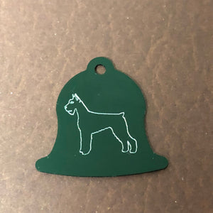 Dog, Green Bell Personalized Aluminum Tag Diamond Engraved Dog Cat Tag ID Tag Kitty Tag Puppy Tag, Collars CAAAPLBT
