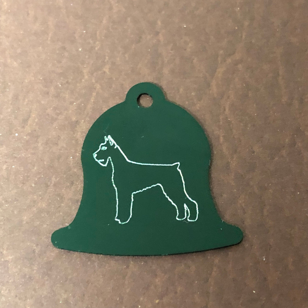 Dog, Green Bell Personalized Aluminum Tag Diamond Engraved Dog Cat Tag ID Tag Kitty Tag Puppy Tag, Collars CAAAPLBT