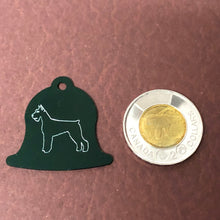 Load image into Gallery viewer, Dog, Green Bell Personalized Aluminum Tag Diamond Engraved Dog Cat Tag ID Tag Kitty Tag Puppy Tag, Collars CAAAPLBT