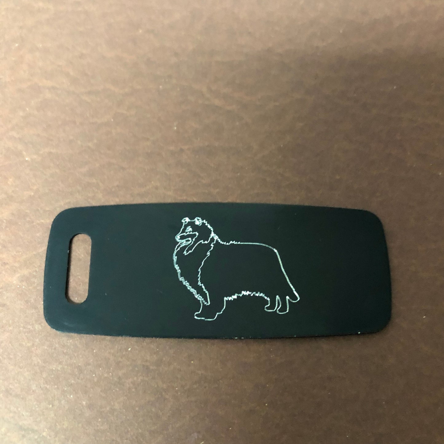 Dog, Aluminum Personalized Luggage Tag, Diamond Engraved, Perfect for Carry-on, Backpacks and Suitcases CAaAPLT