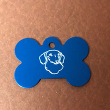 Load image into Gallery viewer, Dog, Large Bone Tag, Aluminum Personalized Diamond Engraved, Dog Tag, Pet Tag, ID Tags, For Dog Collar, Puppy Tag, CAPAPLBT