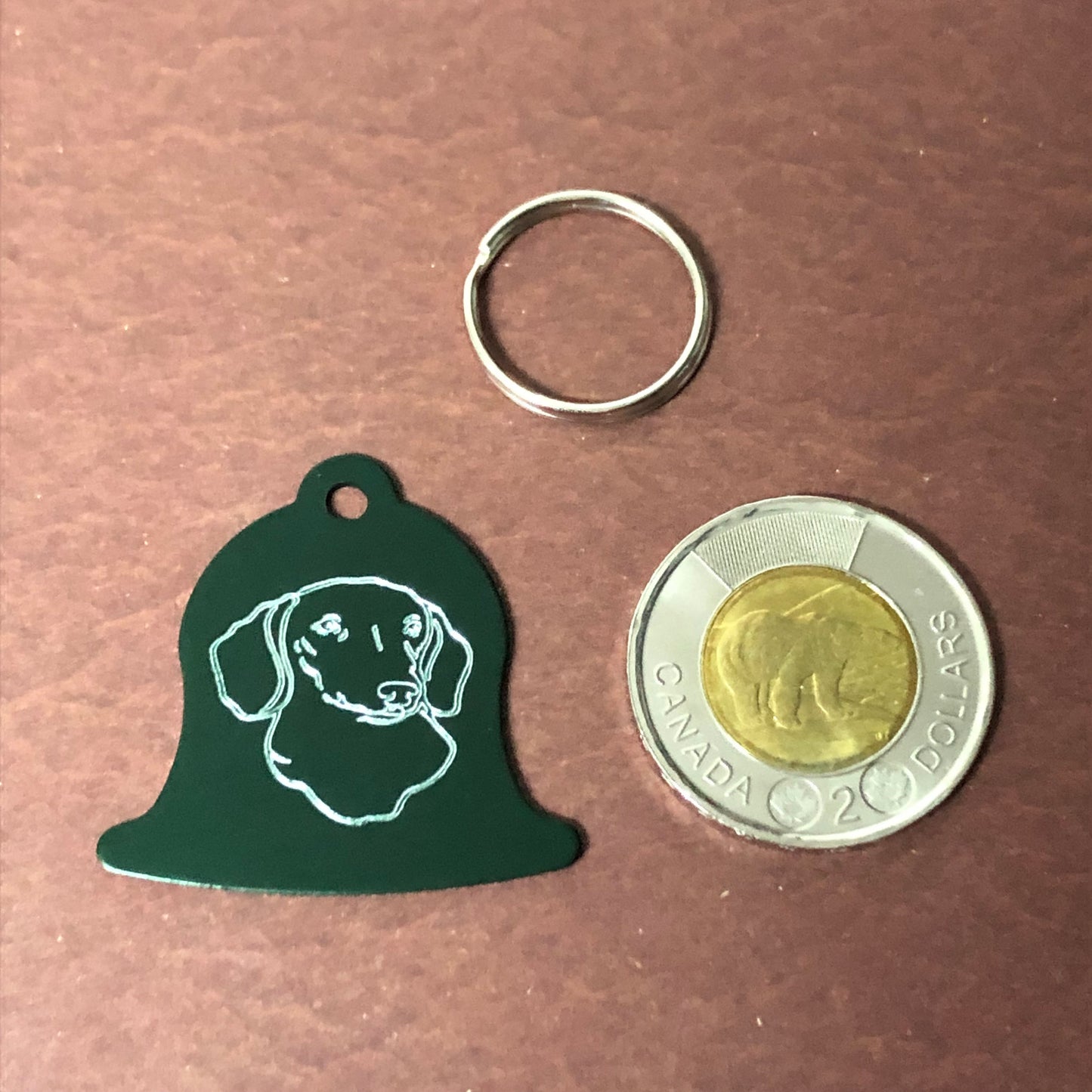 Dog, Green Bell Personalized Aluminum Tag Diamond Engraved Dog Cat Tag ID Tag Kitty Tag Puppy Tag, Collars CAQAPLBT