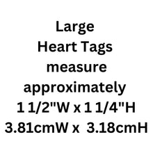 Load image into Gallery viewer, Peace Sign, Large Pink Heart, Aluminum Tag, Diamond Engraved, Personalized Dog Tag, Cat Tag For Dog Collars, Cat Collars For Backpacks PSLPH