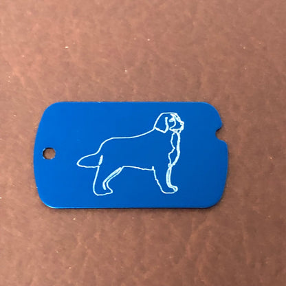 Dog, Personalized Aluminum Dog Tag, ID Tag Diamond Engraved, For Backpacks, Equipment Bags, Key Chains, Keychains, Suitcases, CAYAMI