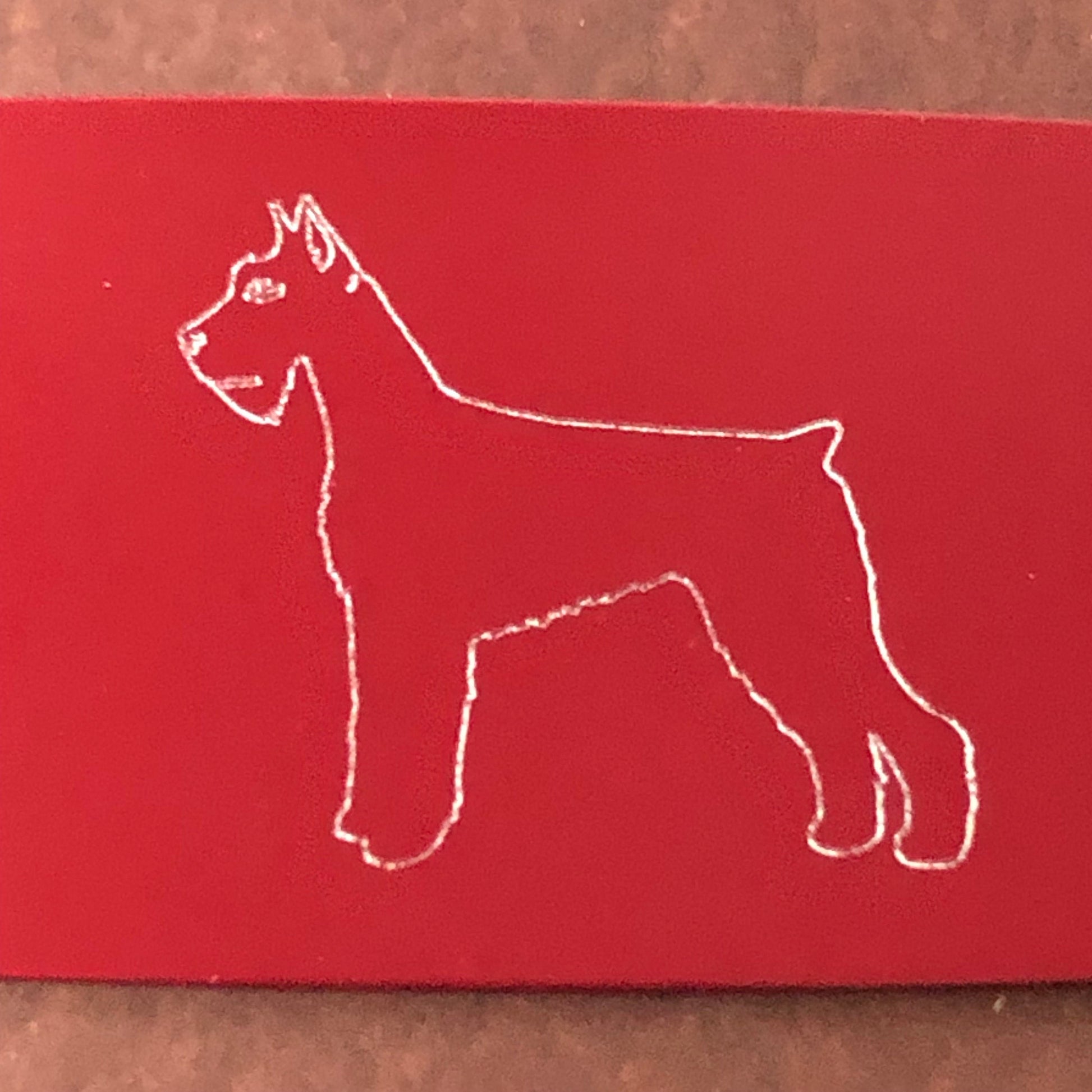 Dog, Aluminum Personalized Luggage Tag, Diamond Engraved, Perfect For Carry-on, For Backpacks, Suitcases, CAbAPLT