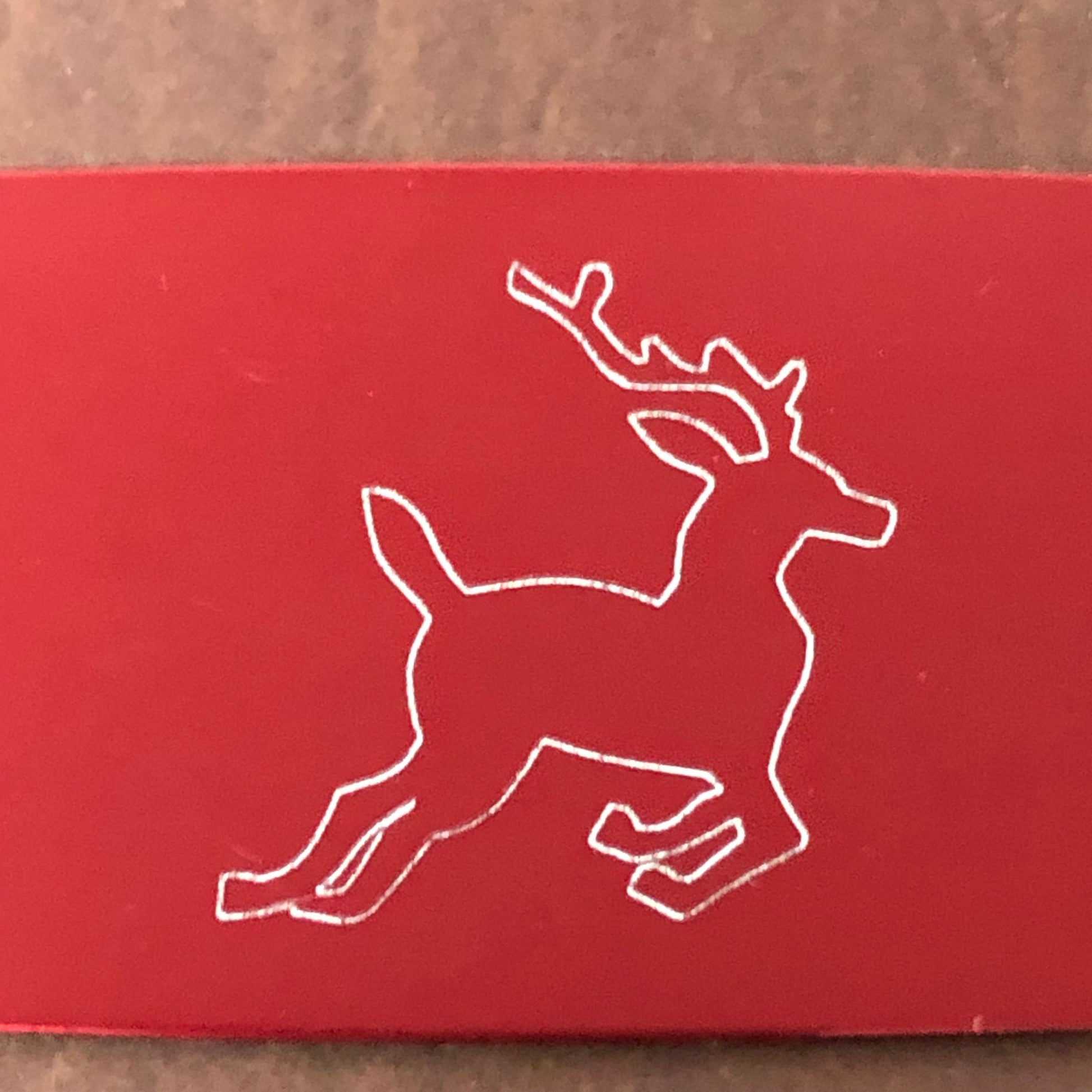 Deer, Reindeer, Caribou Aluminum Personalized Luggage Tag, Diamond Engraved, Perfect For Carry-on, For Backpacks, Suitcases, CAcAPLT