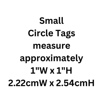 I am Microchipped Small Circle Aluminum Tag