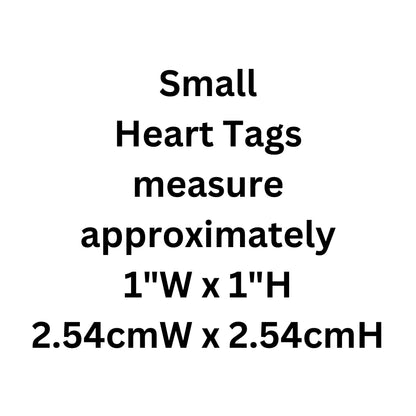 Small Heart Aluminum Tag Personalized Diamond Engraved Pet Cat Dog Human Personal ID Tag For Bags, Backpacks, Key Chains and Collars. PSH