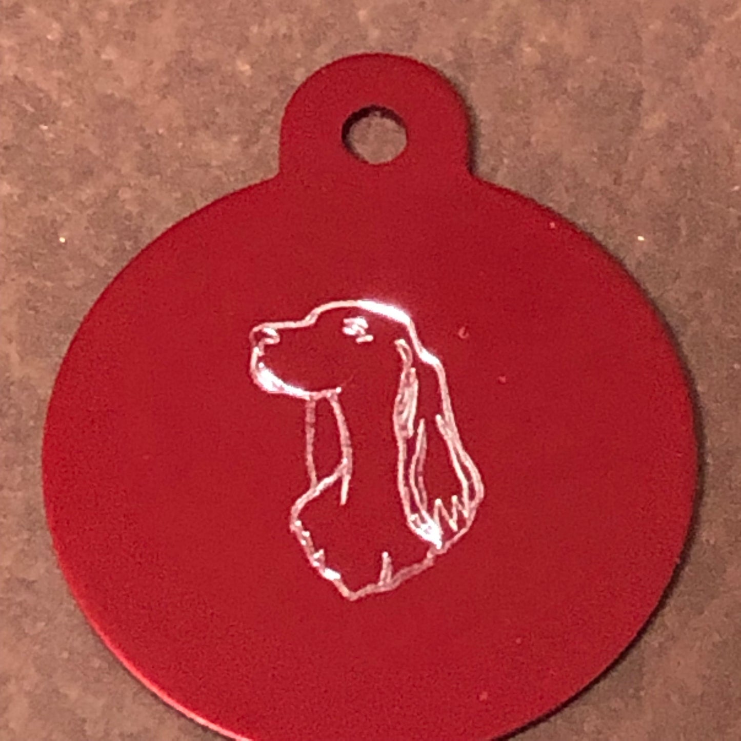 Dog, Large Circle Aluminum Tag, Personalized Diamond Engraved, Cat Tag, Dog Tag, ID Tag For Bags, Backpacks, Key Chain Keychain CAKAPLCT