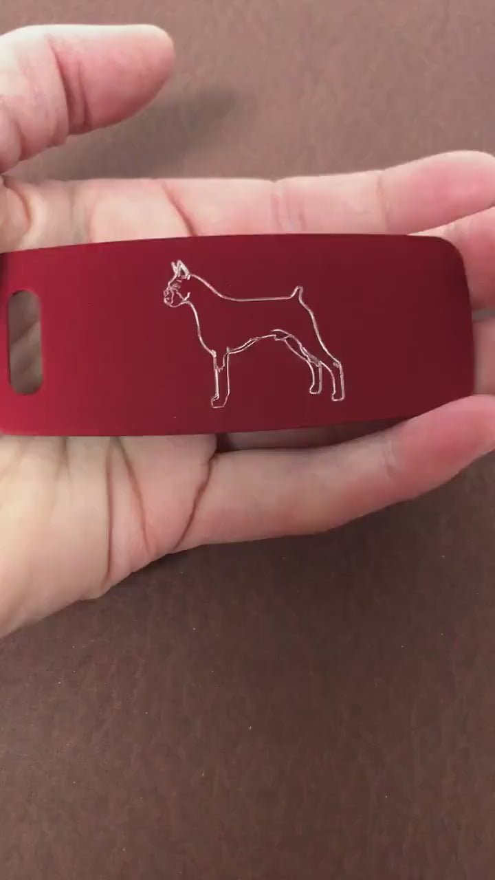 Dog, Aluminum Personalized Luggage Tag, Diamond Engraved, Perfect For Carry-on, For Backpacks, Suitcases, CAAAPLT