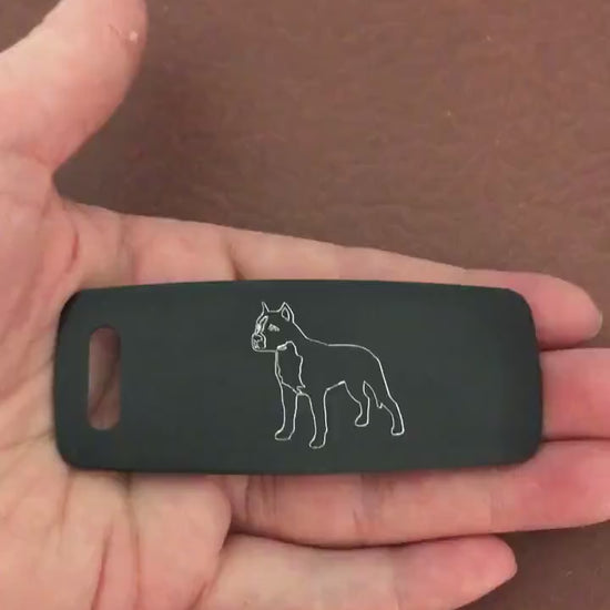 Dog, Aluminum Personalized Luggage Tag, Diamond Engraved, Perfect for Carry-on, Backpacks and Suitcases CAVAPLT