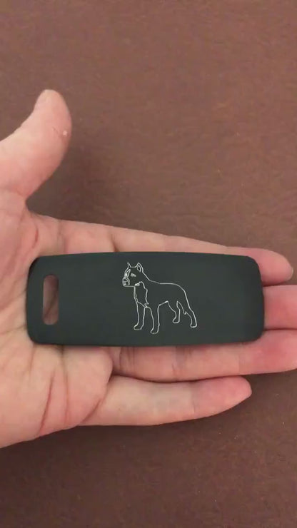 Dog, Aluminum Personalized Luggage Tag, Diamond Engraved, Perfect for Carry-on, Backpacks and Suitcases CAVAPLT