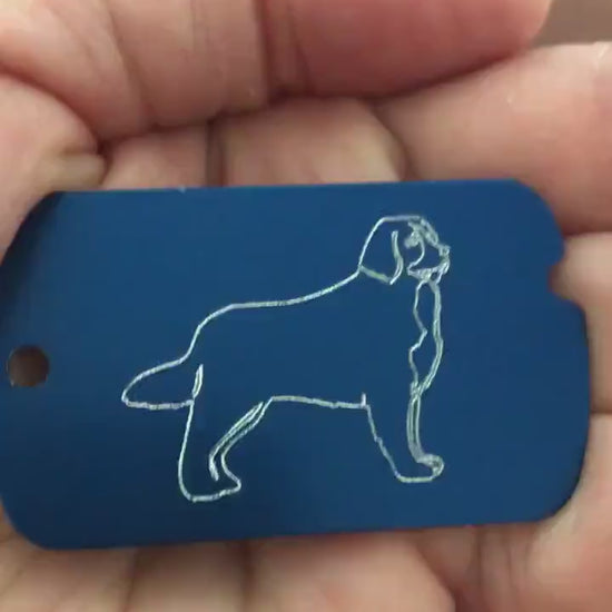 Dog, Personalized Aluminum Dog Tag, ID Tag Diamond Engraved, For Backpacks, Equipment Bags, Key Chains, Keychains, Suitcases, CAYAMI