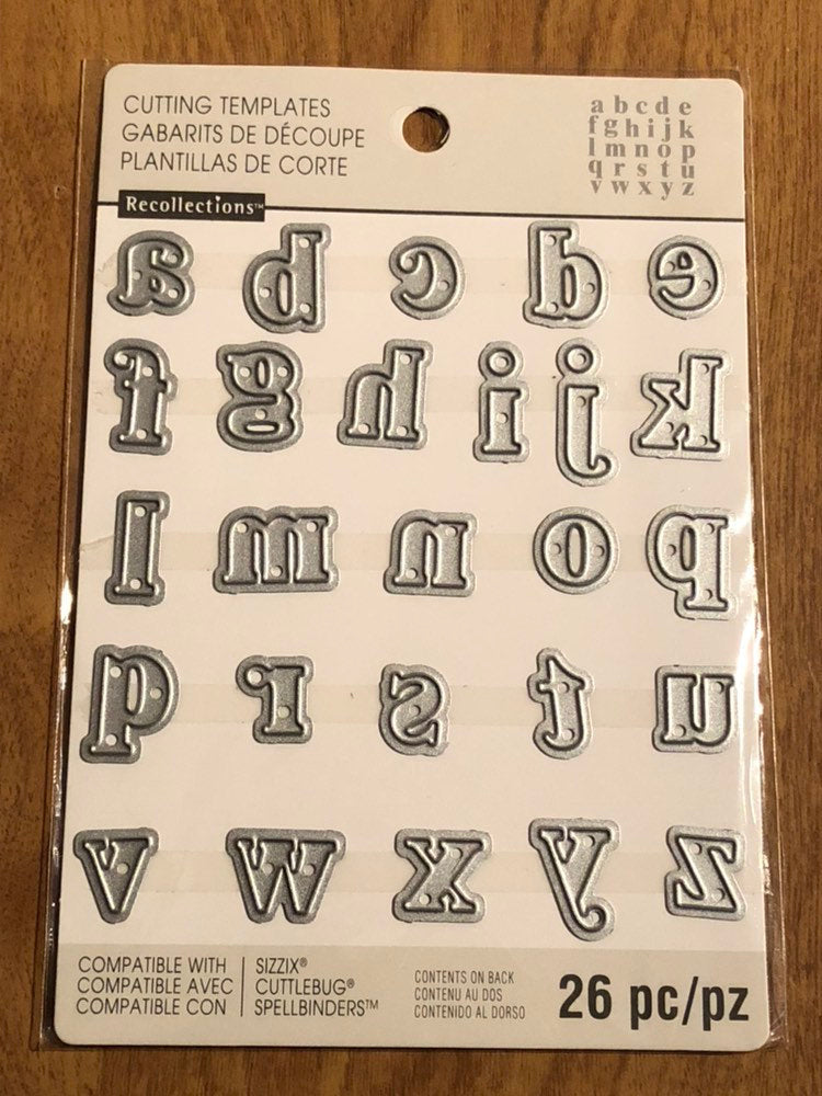 Recollections 26 Piece Alphabet All Lower Case Unicase Letters